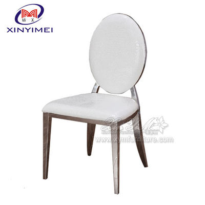 High End 40 Density Sponge Cushion 1.2mm Tube Size Stainless Steel Dining Chairs