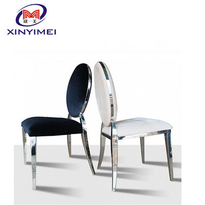 High End 40 Density Sponge Cushion 1.2mm Tube Size Stainless Steel Dining Chairs