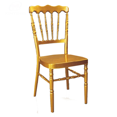 En aluminium, en fer, pour un banquet élégant, un mariage, une chaise Chiavari, hauteur de siège de 17,5 pouces.